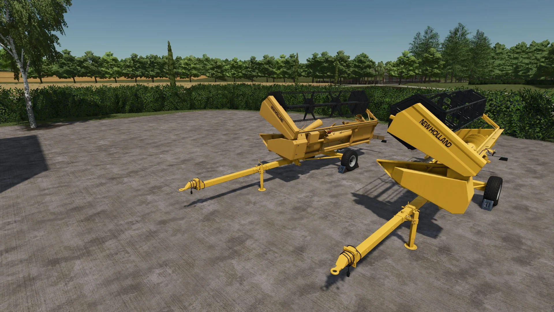 FS25 New Holland cutterbar trolley V1.0 Harvesters Mod FS25 Mod Free Download
