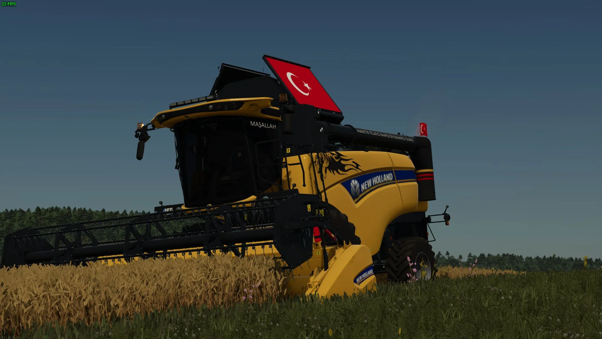 FS25 New Holland CX 5.80 Edit V1.0 Harvesters Mod FS25 Mod Free Download