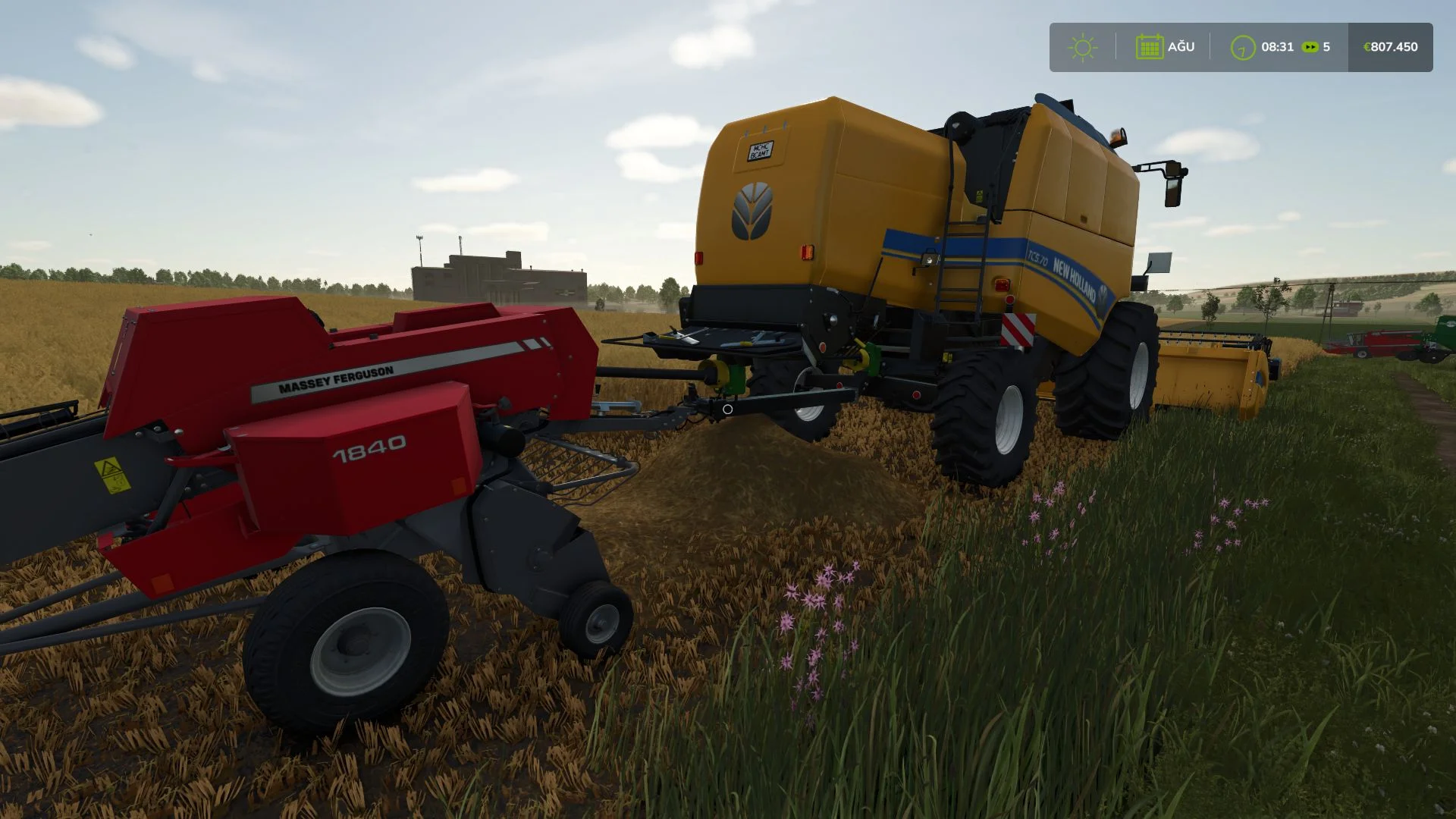 FS25 New Holland TC5 Series V1.0 Harvesters Mod FS25 Mod Free Download