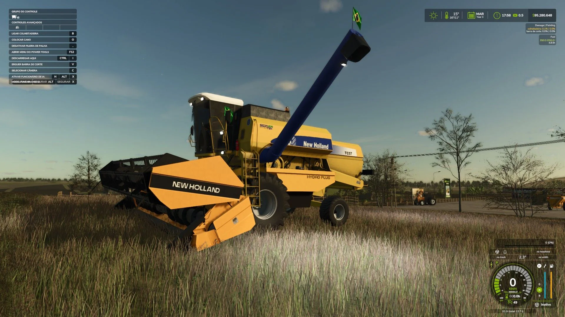 FS25 New Holland TC57 2002 v1.0 Harvesters Mod FS25 Mod Free Download