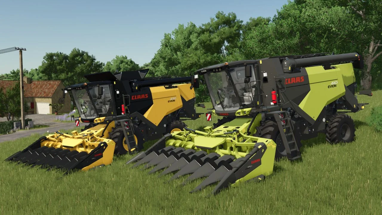 FS25 Pack Claas Evion 410-450 Series V2.2 Harvesters Mod FS25 Mod Free Download