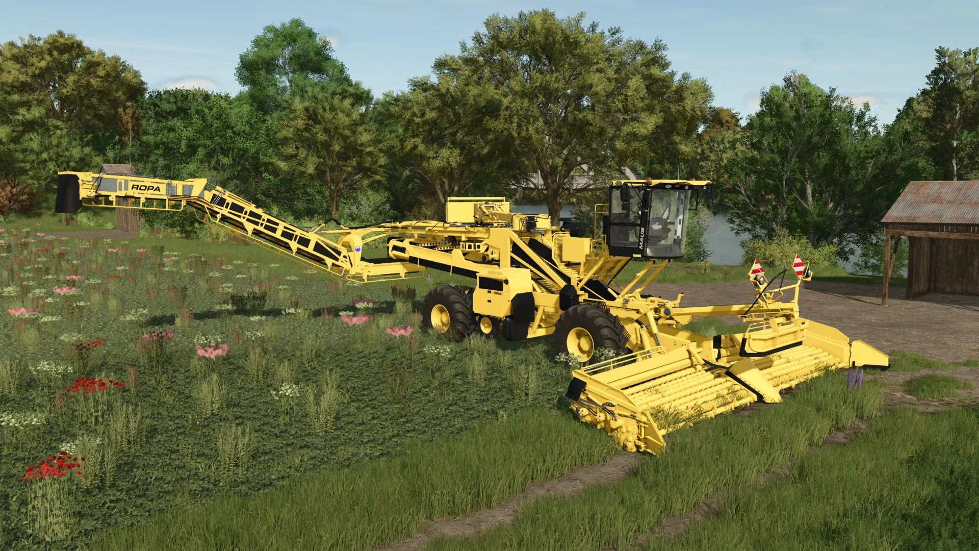 FS25 Ropa Maus 5 (Multifruit) v1.0 Harvesters Mod FS25 Mod Free Download