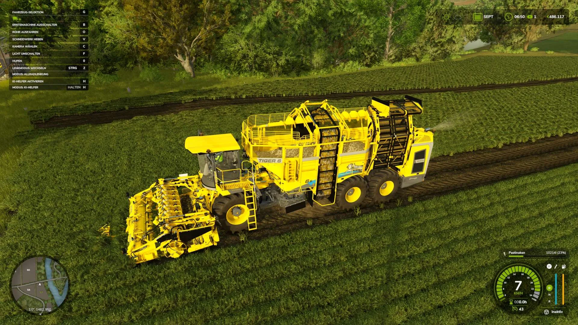 FS25 Ropa Tiger 6s Multi v1.0 Harvesters Mod FS25 Mod Free Download