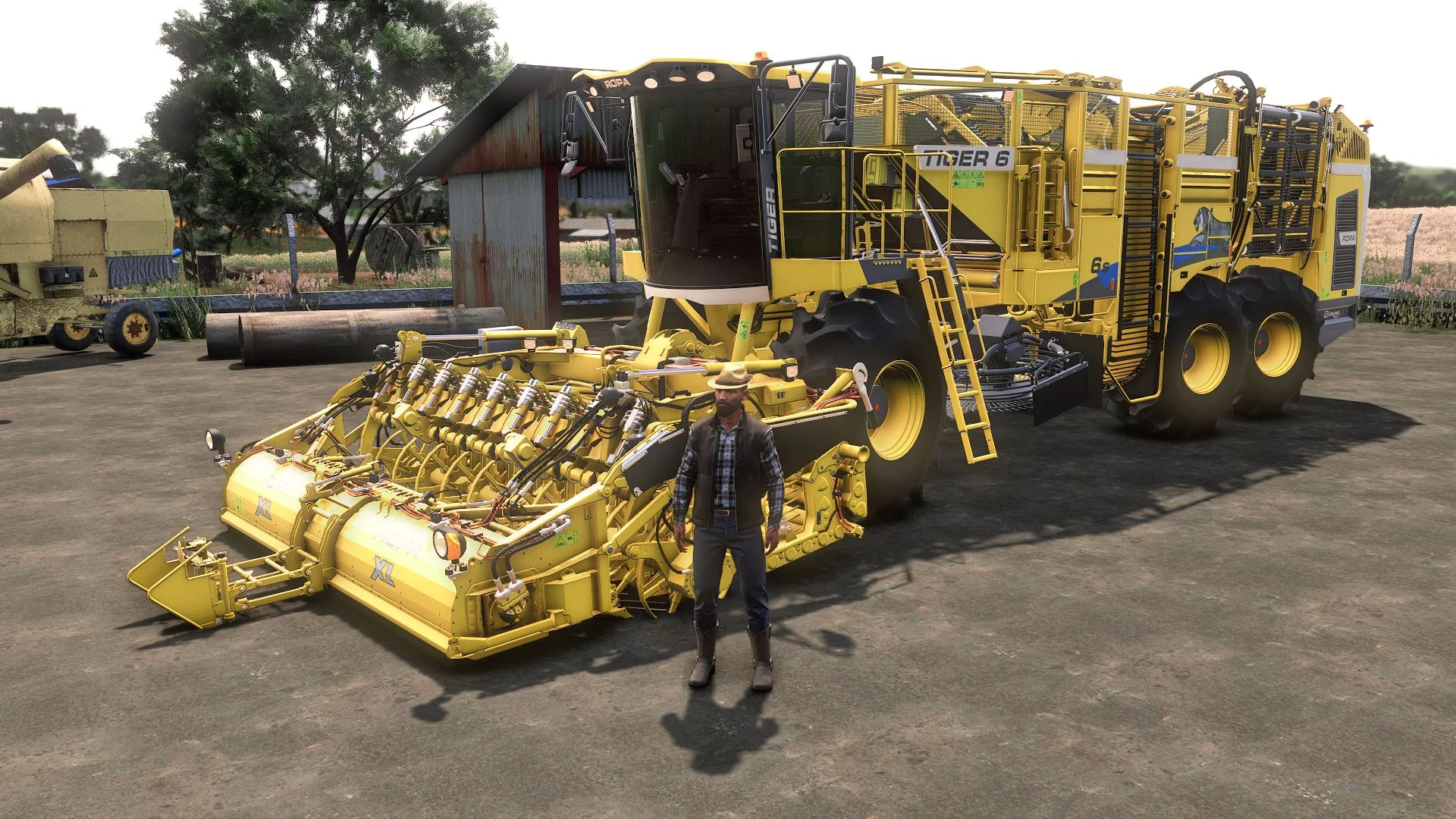 FS25 Ropa Tiger 6S Multifruit V1.0 Harvesters Mod FS25 Mod Free Download