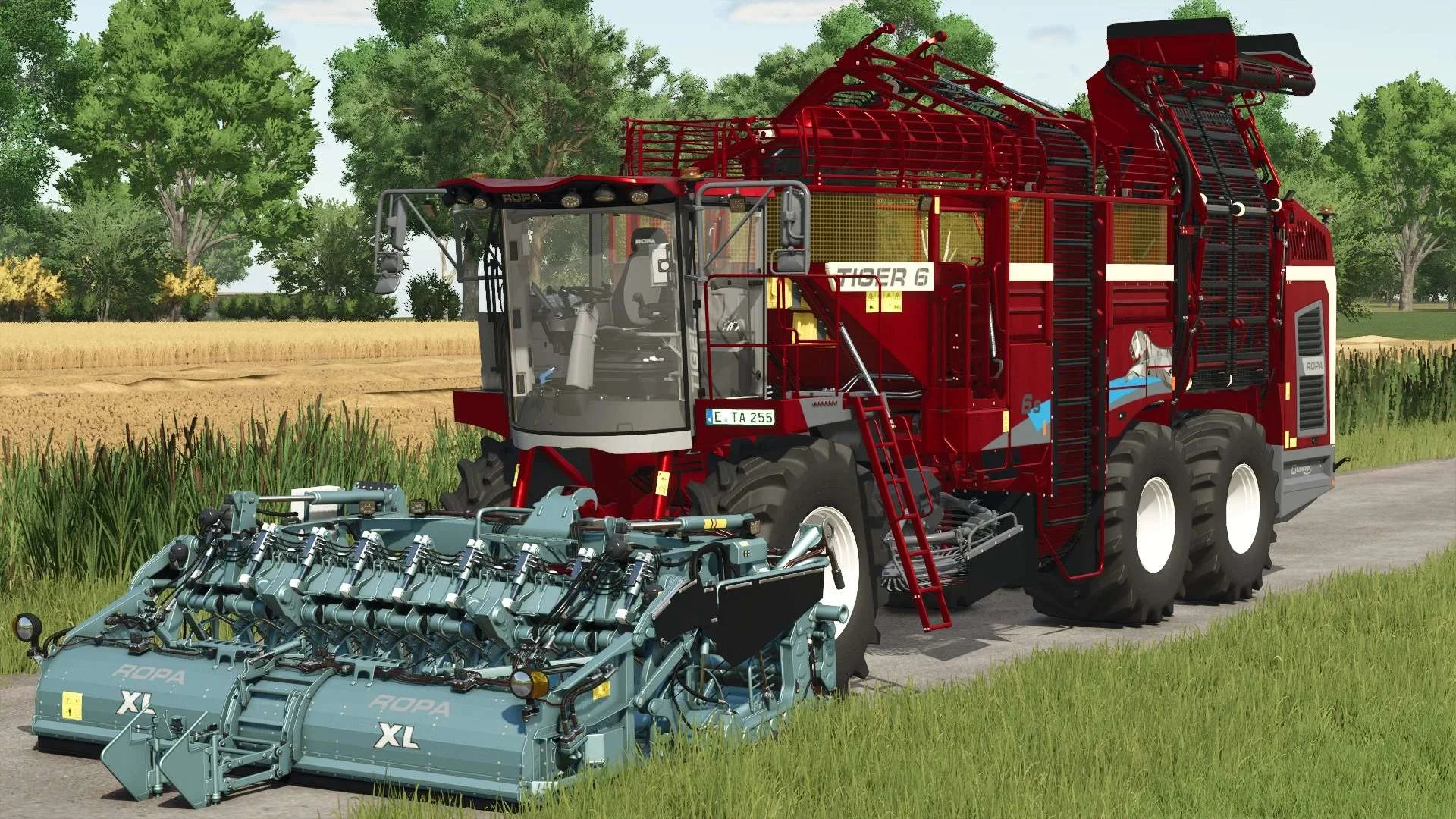 FS25 Ropa Tiger 6S v1.0 Harvesters Mod FS25 Mod Free Download