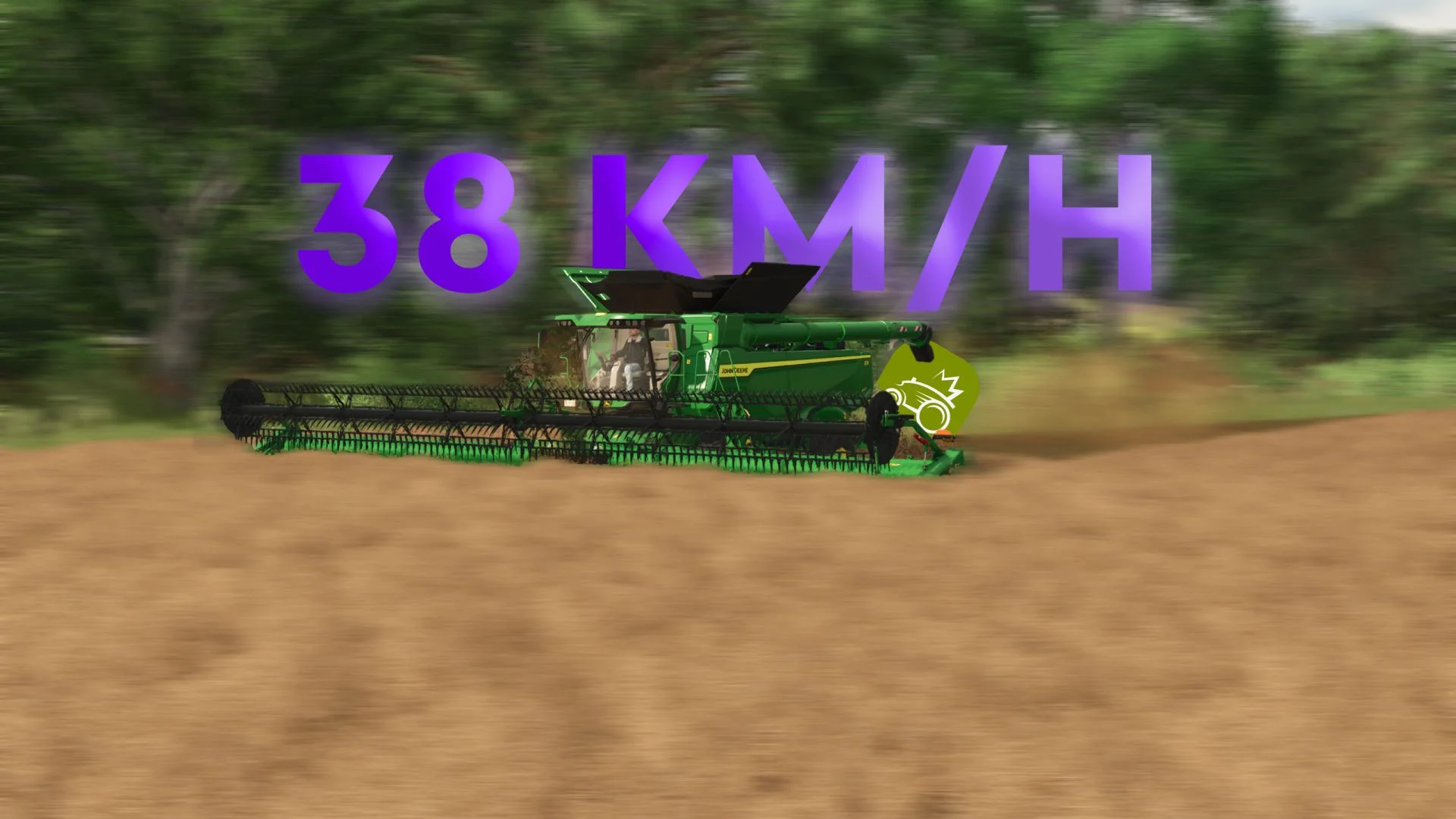 FS25 John Deere HD50F cutter bar 38 km/h V1.0 Headers Mod FS25 Mod Free Download