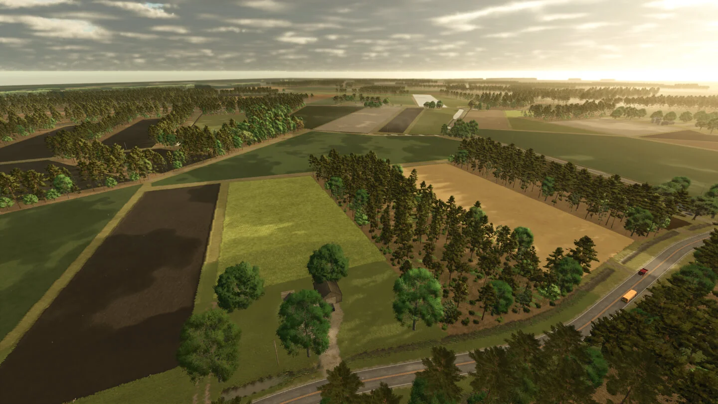 FS25 Beulahland Farms 4km V1.0 Maps Mod FS25 Mod Free Download