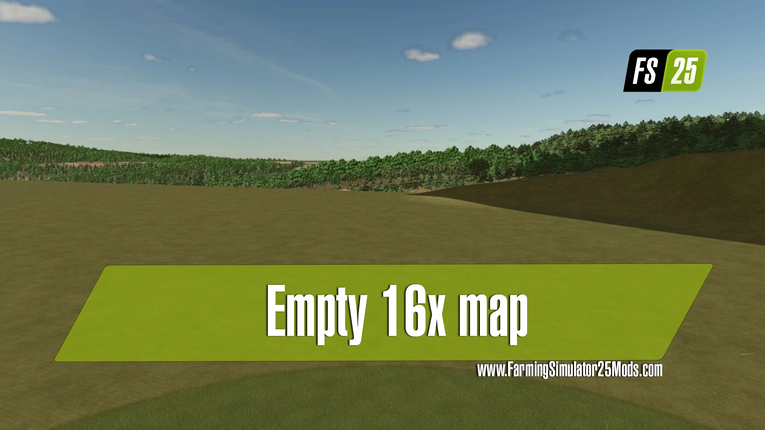 FS25 Empty 16x map v1.0 Maps Mod FS25 Mod Free Download