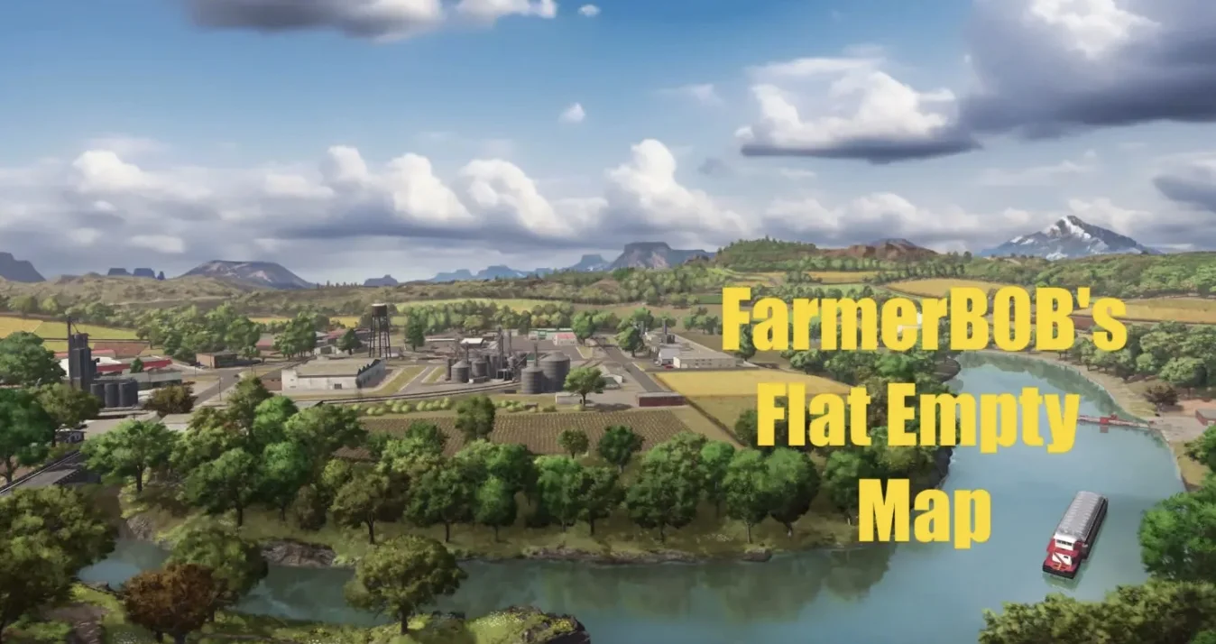 FS25 FarmerB0B’s Empty Flat Map 2X V1.0.0.1 Maps Mod FS25 Mod Free Download