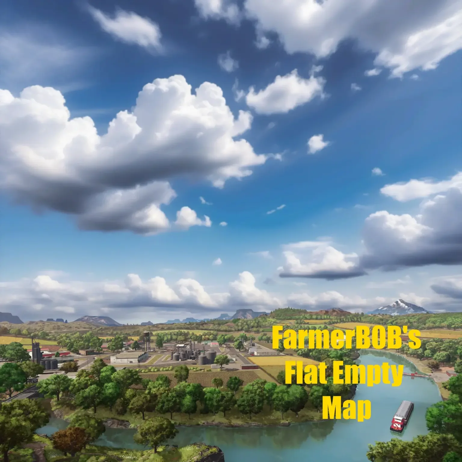 FS25 FarmerB0B’s Empty Flat Map 2X V1.0 Maps Mod FS25 Mod Free Download