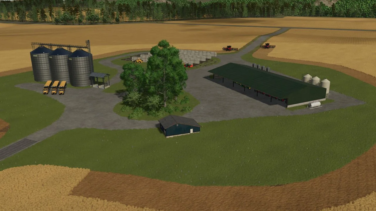 FS25 Harvest Plains Farming Network V1.0 Maps Mod FS25 Mod Free Download