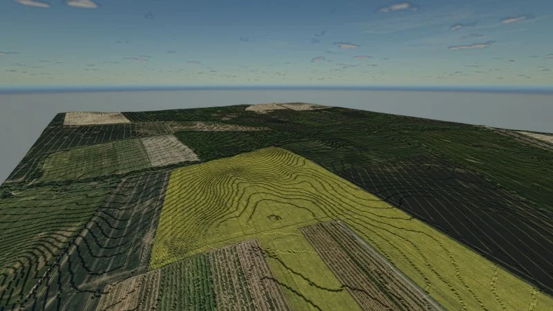 FS25 Map 1X Terrain From Real V1.0 Maps Mod FS25 Mod Free Download