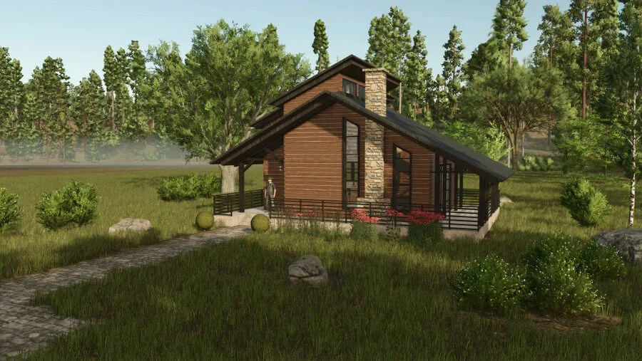 FS25 Mountain Villa v1.0 Maps Mod FS25 Mod Free Download