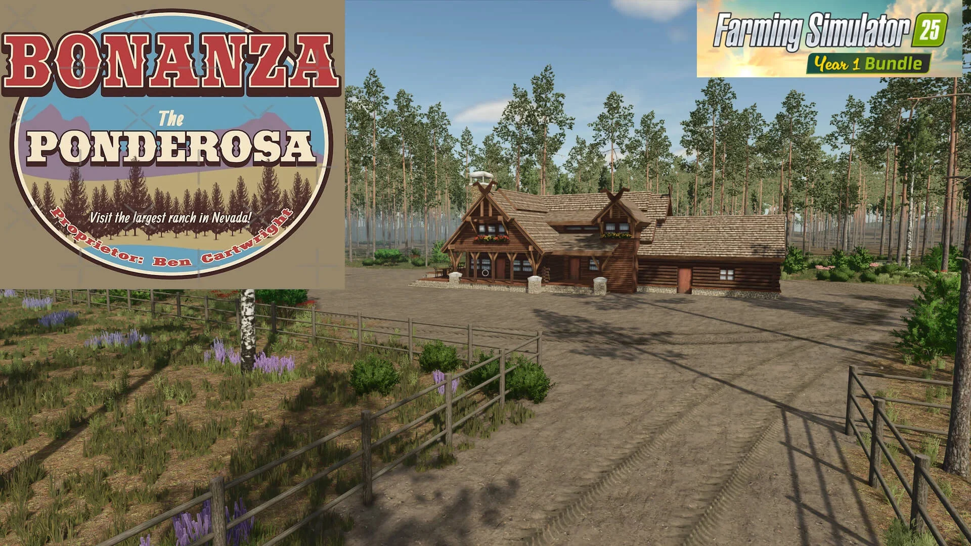 FS25 PONDEROSA PINE FOREST v1.0.1 Maps Mod FS25 Mod Free Download
