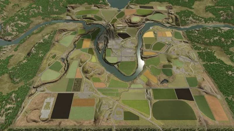FS25 Volksbend Map v1.0.0.1 Maps Mod FS25 Mod Free Download