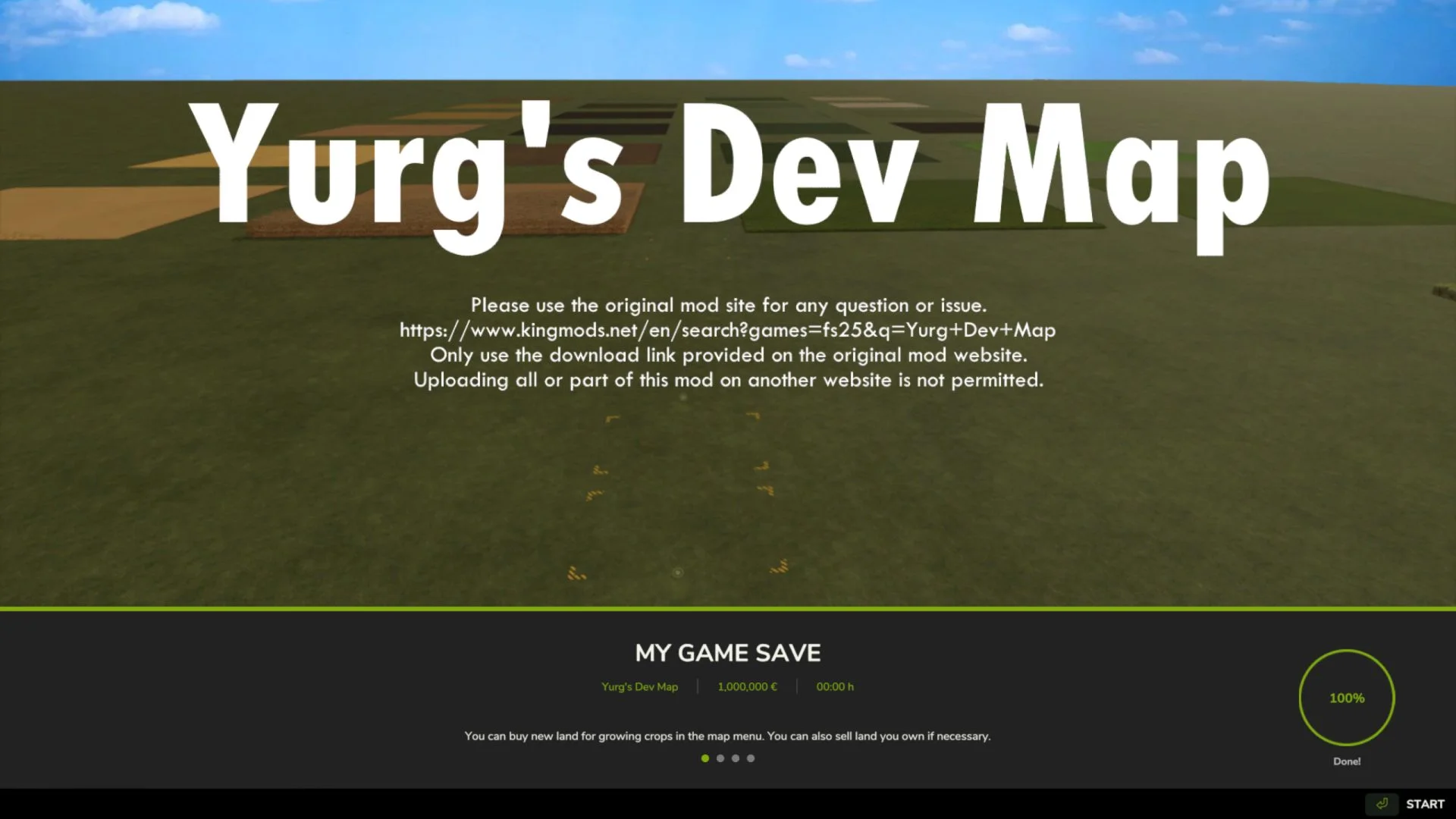 FS25 Yurg’s Dev Map BETA 3 v1.0 Maps Mod FS25 Mod Free Download