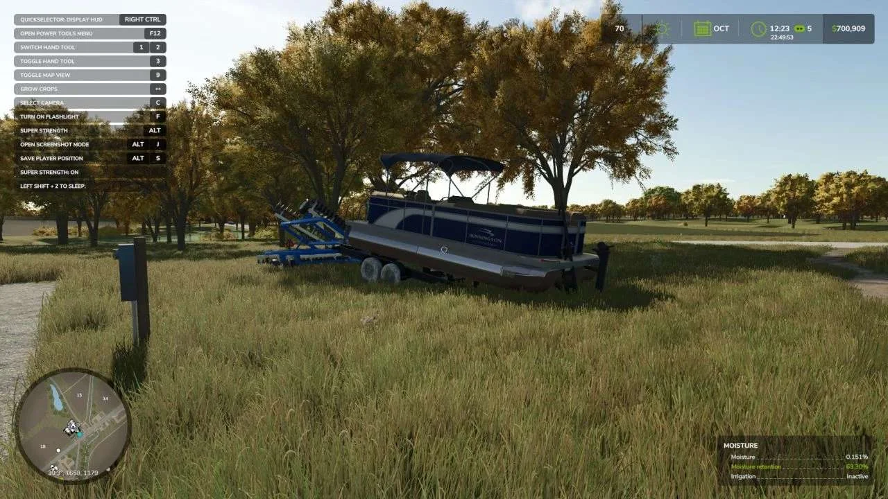 FS25 2018 Bennington Pontoon Boat v1.2.1 Other Mod FS25 Mod Free Download
