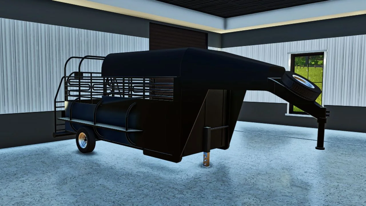FS25 2022 Half Top Horse Trailer V1.0 Other Mod
