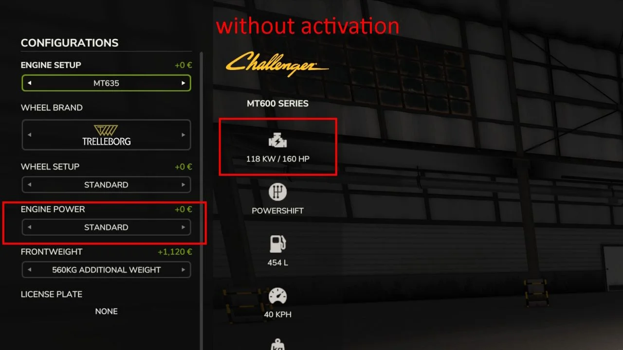 FS25 Adjustable Engine Power V1.0 Other Mod