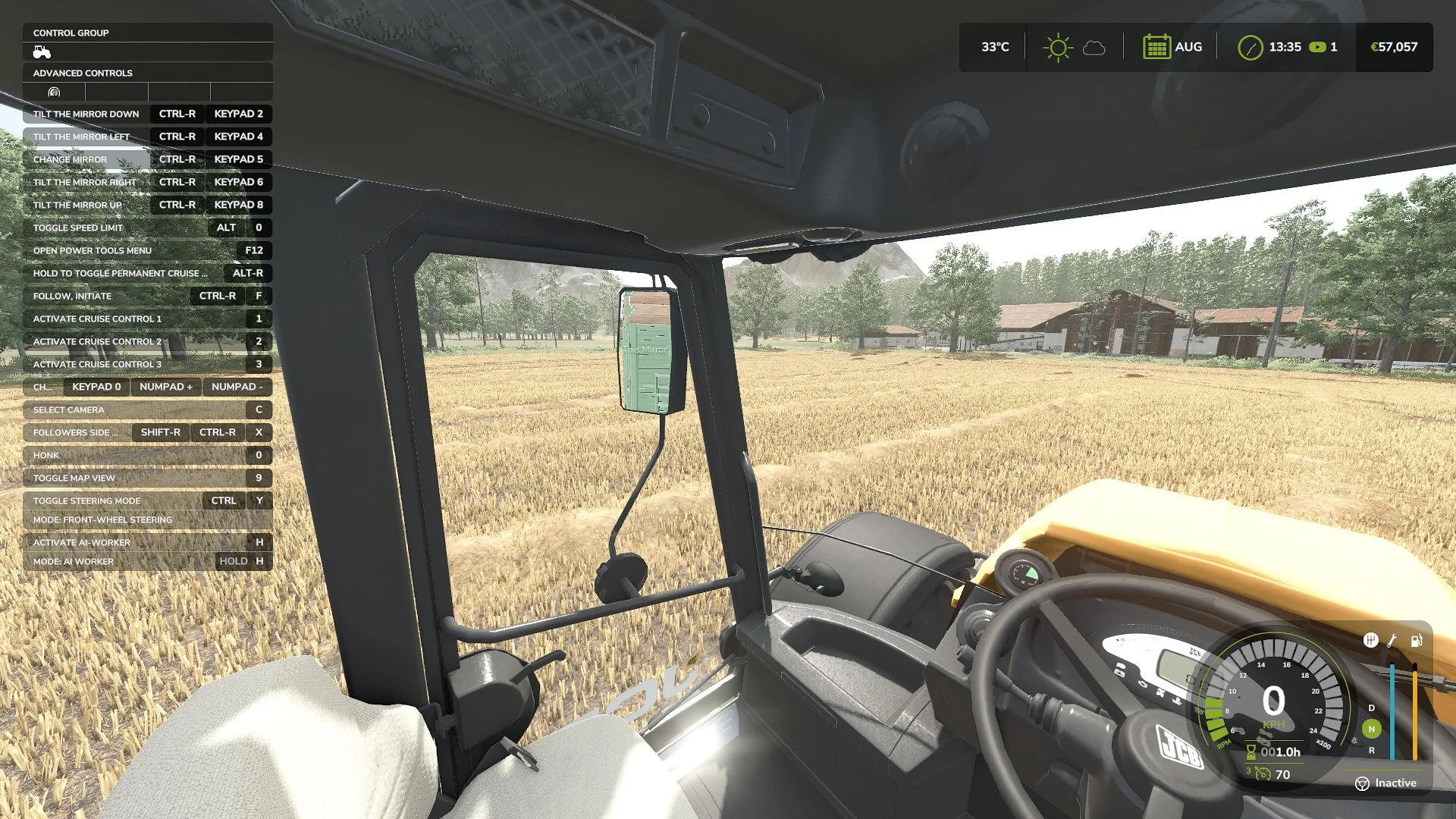 FS25 Adjustable Mirrors V1.0 Other Mod FS25 Mod Free Download