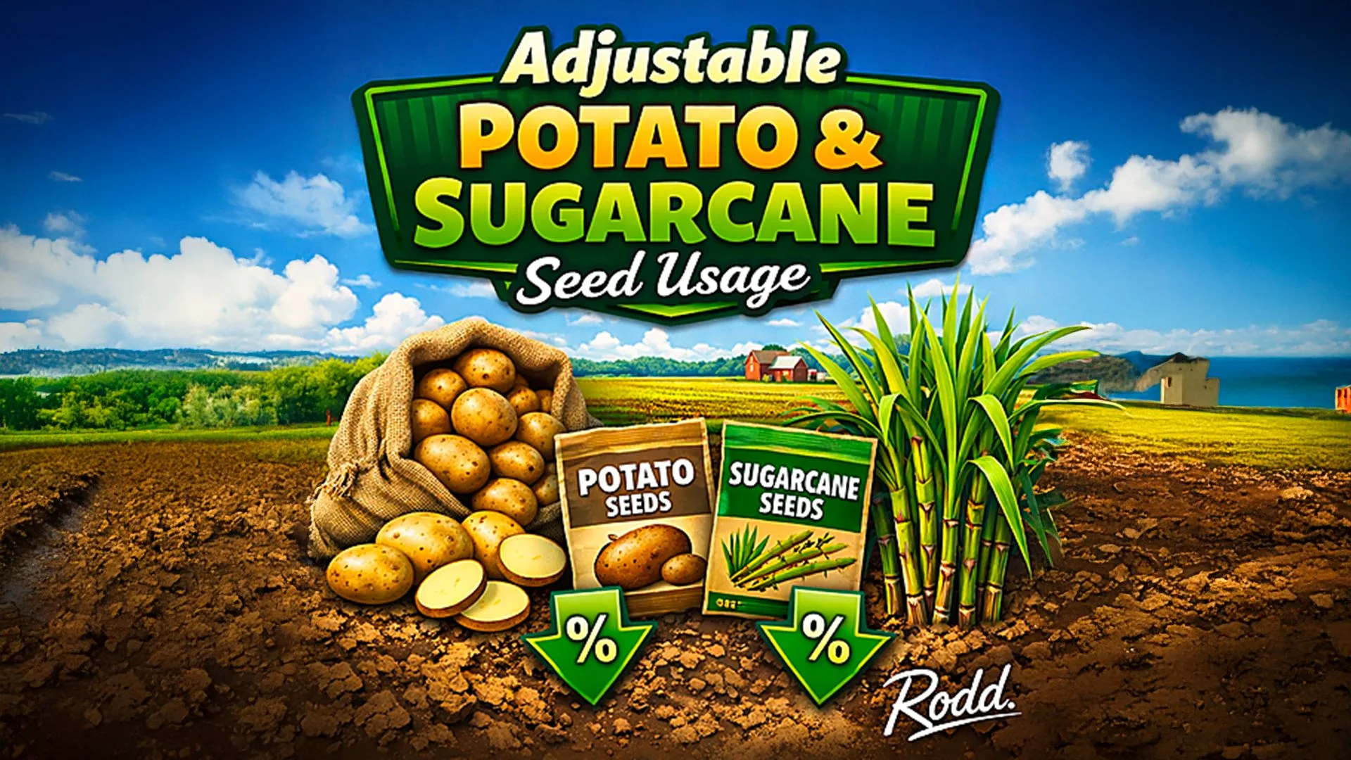 FS25 Adjustable Potato Sugarcane Seed Usage V1.0 Other Mod