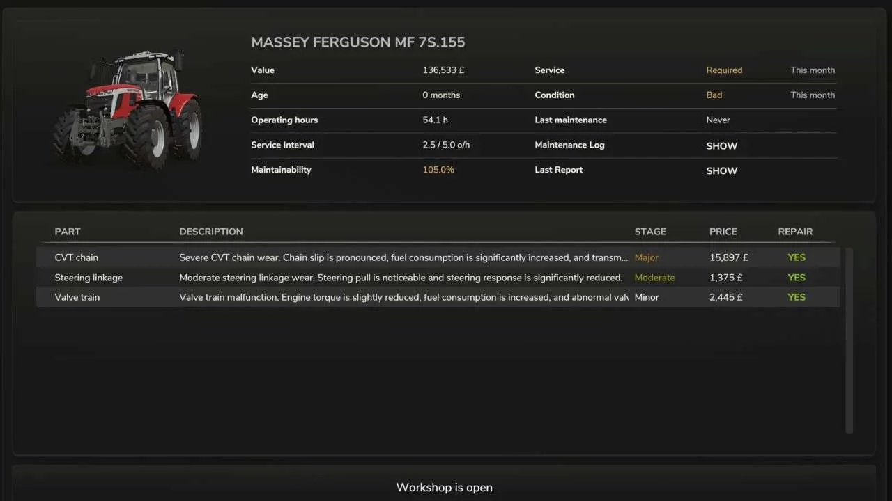 FS25 Advanced Damage System v0.9.2.6 Other Mod