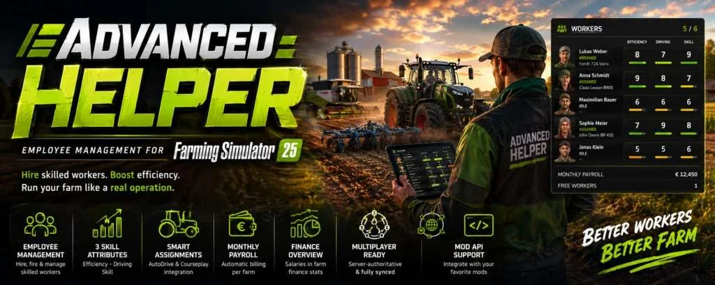 FS25 Advanced Helper v1.0 Other Mod