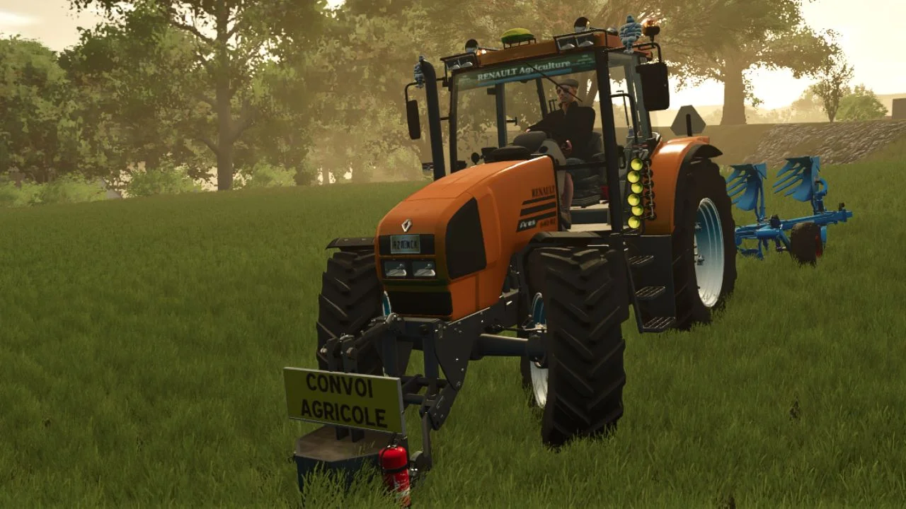 FS25 Agricultural convoy sign Prefab V1.0 Other Mod FS25 Mod Free Download
