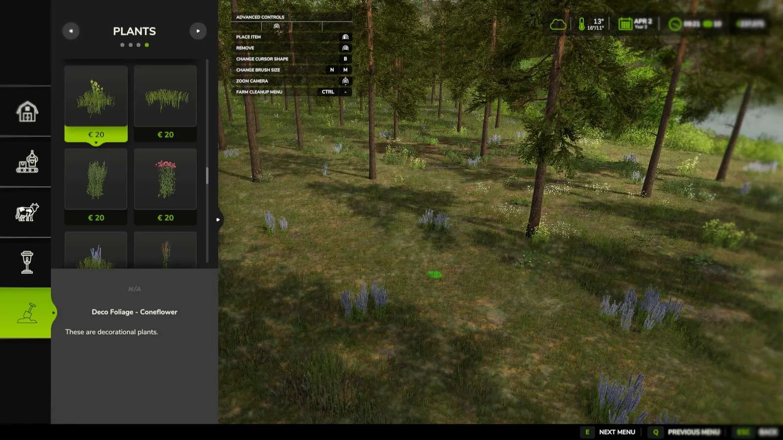 FS25 All Decorative Foliage v1.0.1 Other Mod FS25 Mod Free Download