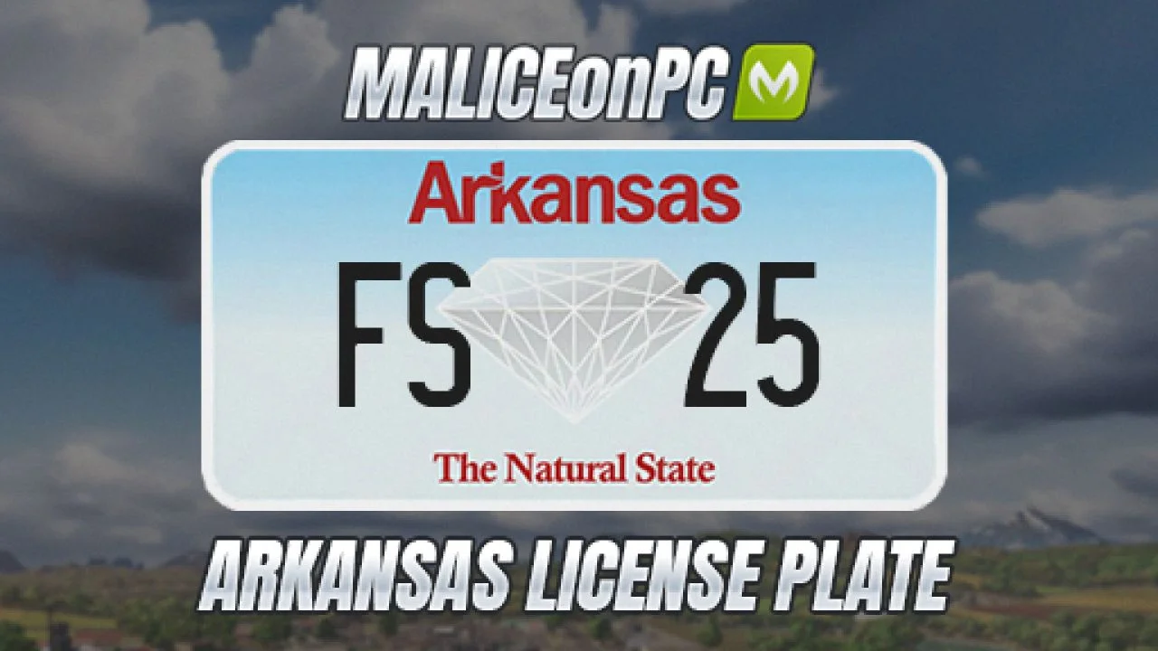 FS25 Arkansas License Plates V1.0.0.2 Other Mod FS25 Mod Free Download
