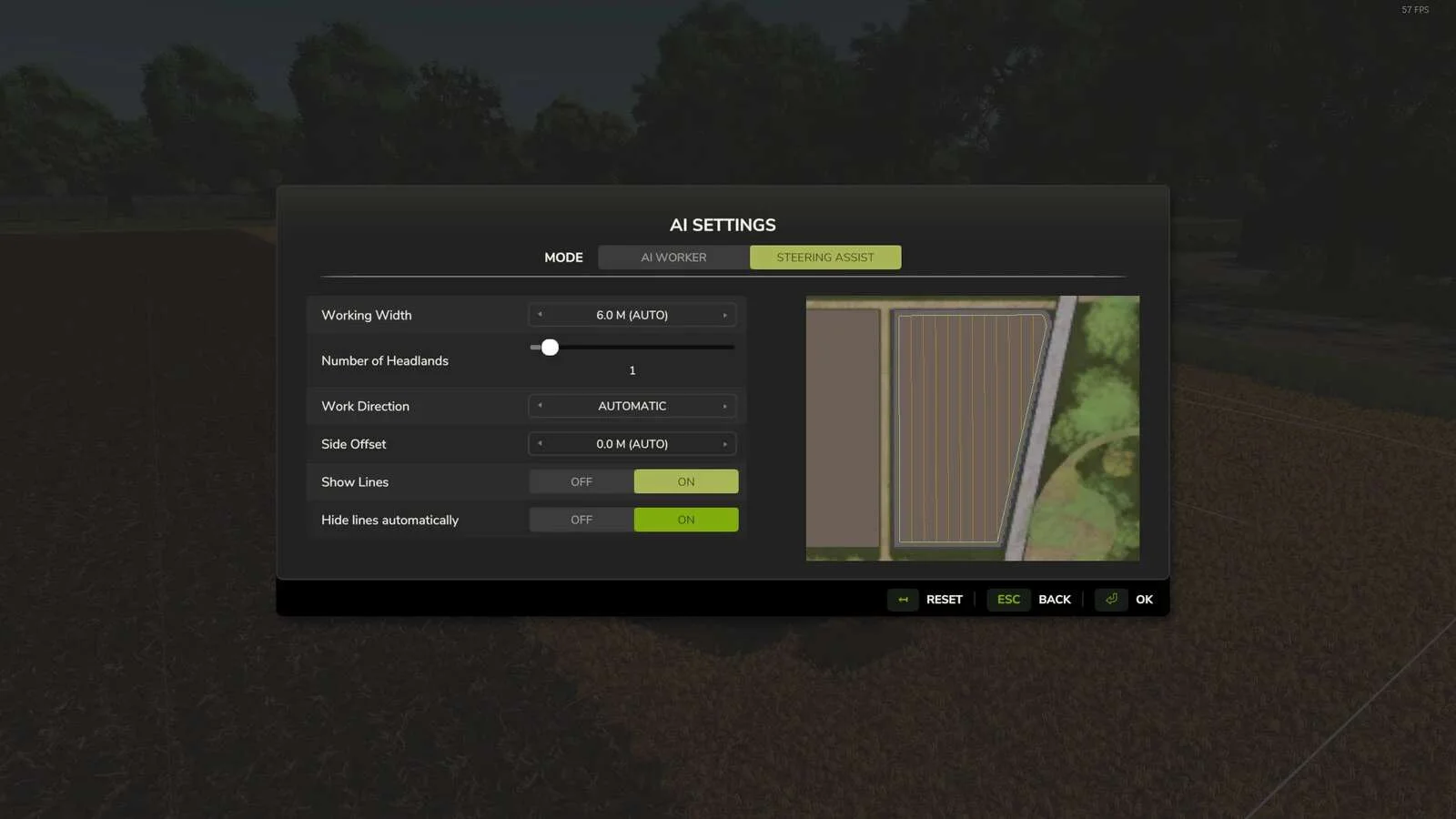 FS25 Auto-Disable Steering Assist Lines v1.0.0.1 Other Mod FS25 Mod Free Download