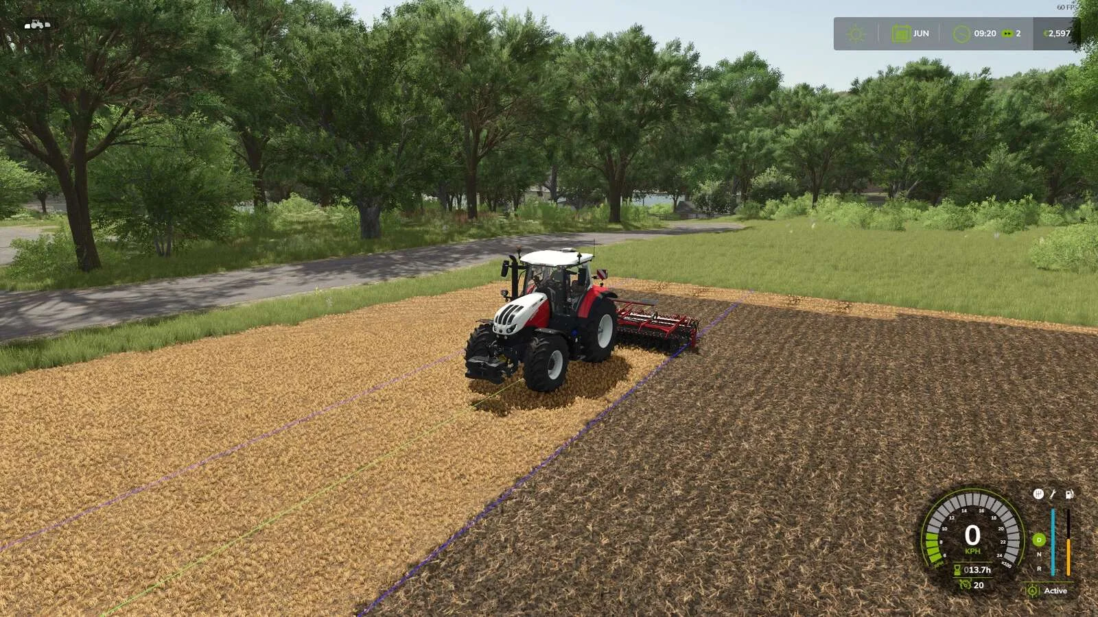 FS25 Auto-Disable Steering Assist Lines v1.0 Other Mod FS25 Mod Free Download