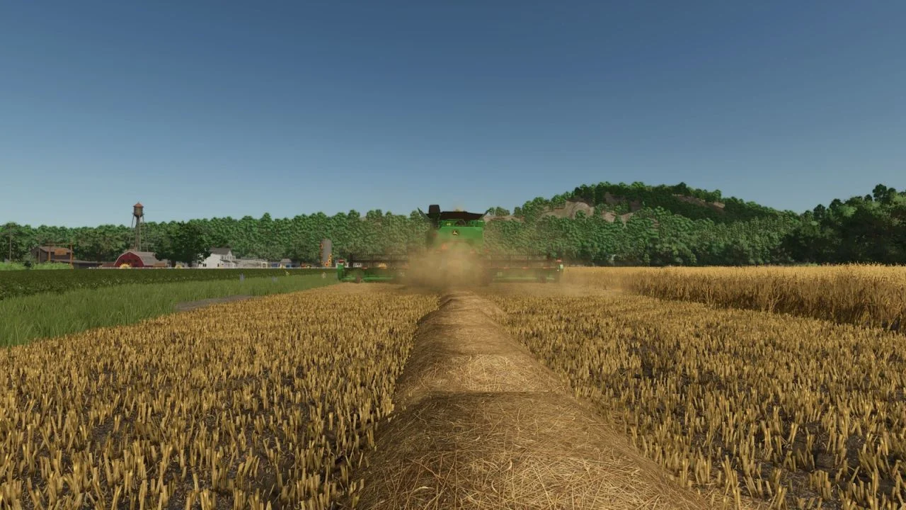 FS25 Auto Enable Straw Swath V1.0 Other Mod FS25 Mod Free Download