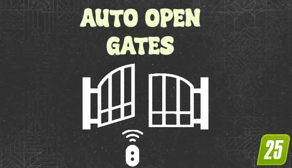 FS25 Auto Open Gates v1.0 Other Mod FS25 Mod Free Download