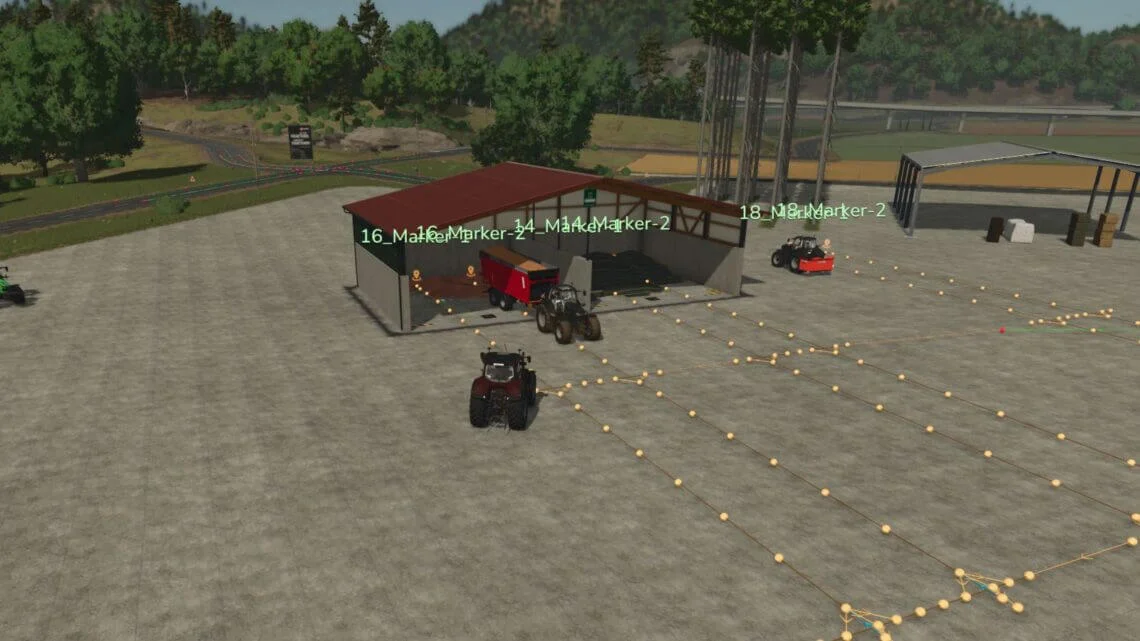 FS25 AutoDrive Bulk Material Extension 14m X 14m V1.2 Other Mod FS25 Mod Free Download