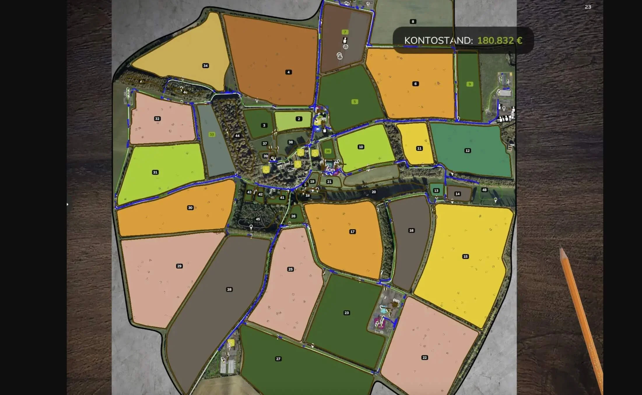 FS25 AutoDrive Course Calmsden Farm v1.0 Other Mod FS25 Mod Free Download