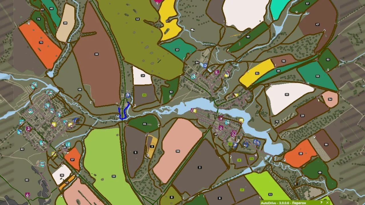 FS25 Autodrive Dorf Burlaki V1.0 Other Mod FS25 Mod Free Download
