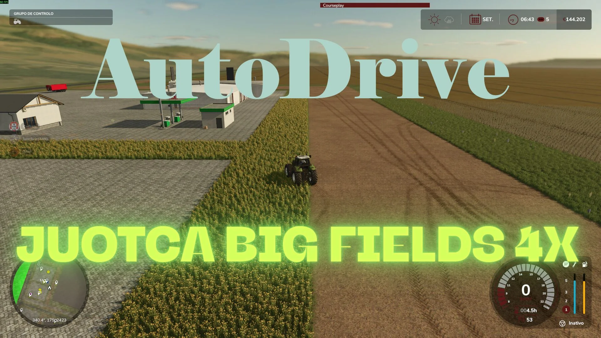 FS25 AutoDrive Juotca Big Fields 4x v1.0 Other Mod FS25 Mod Free Download