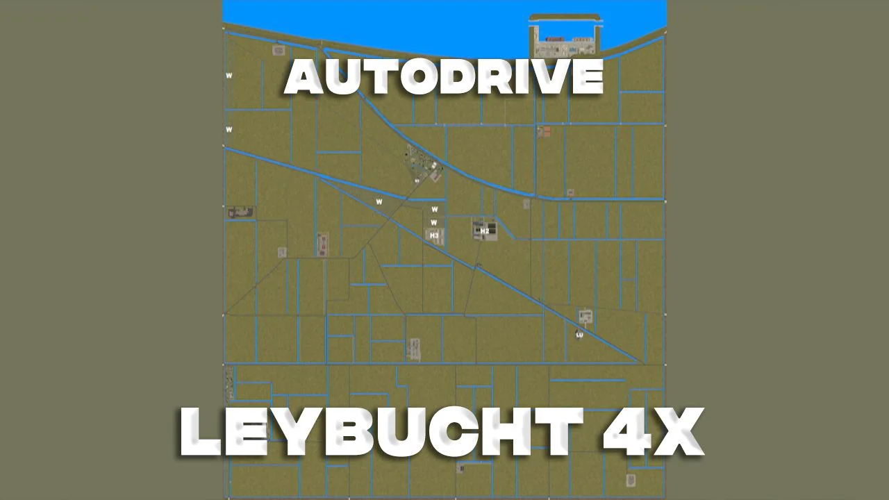 FS25 AutoDrive Leybucht 4x V1.0 Other Mod