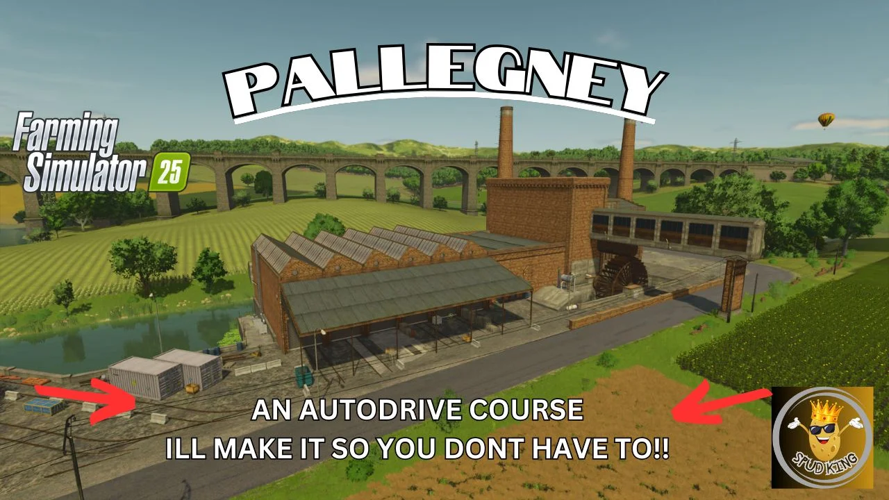 FS25 Autodrive Pallegney V1.0 Other Mod FS25 Mod Free Download