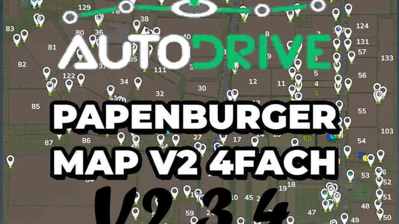FS25 AutoDrive Papenburg V2.3.4 V1.0.1 Other Mod FS25 Mod Free Download
