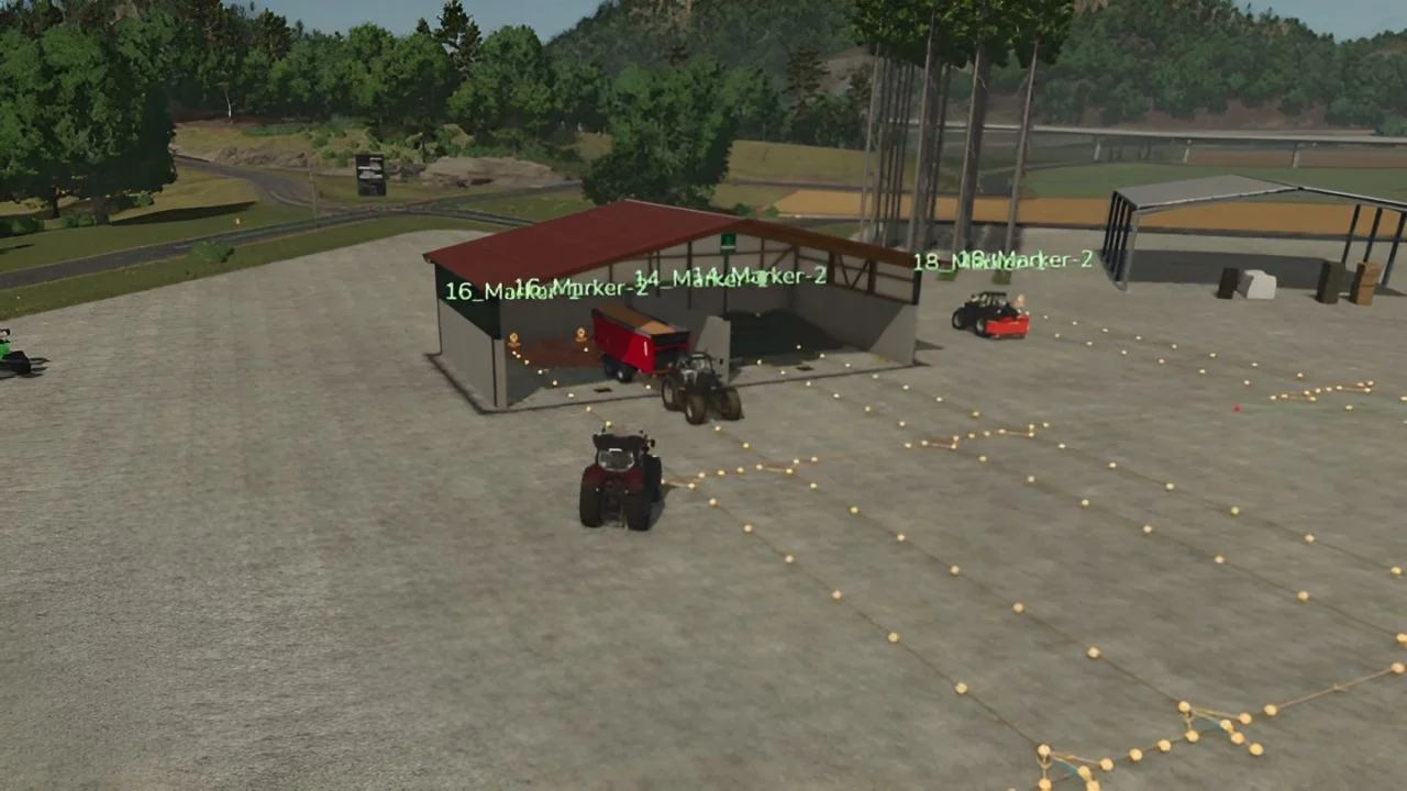 FS25 AutoDrive Schüttgut Erweiterung 14m X 14m V1.2 Other Mod FS25 Mod Free Download