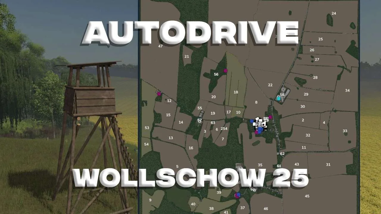 FS25 Autodrive Wollschow 25 v1.0 Other Mod