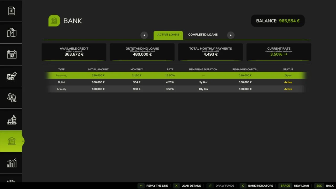 FS25 Bank And Credit V1.0.1 Other Mod
