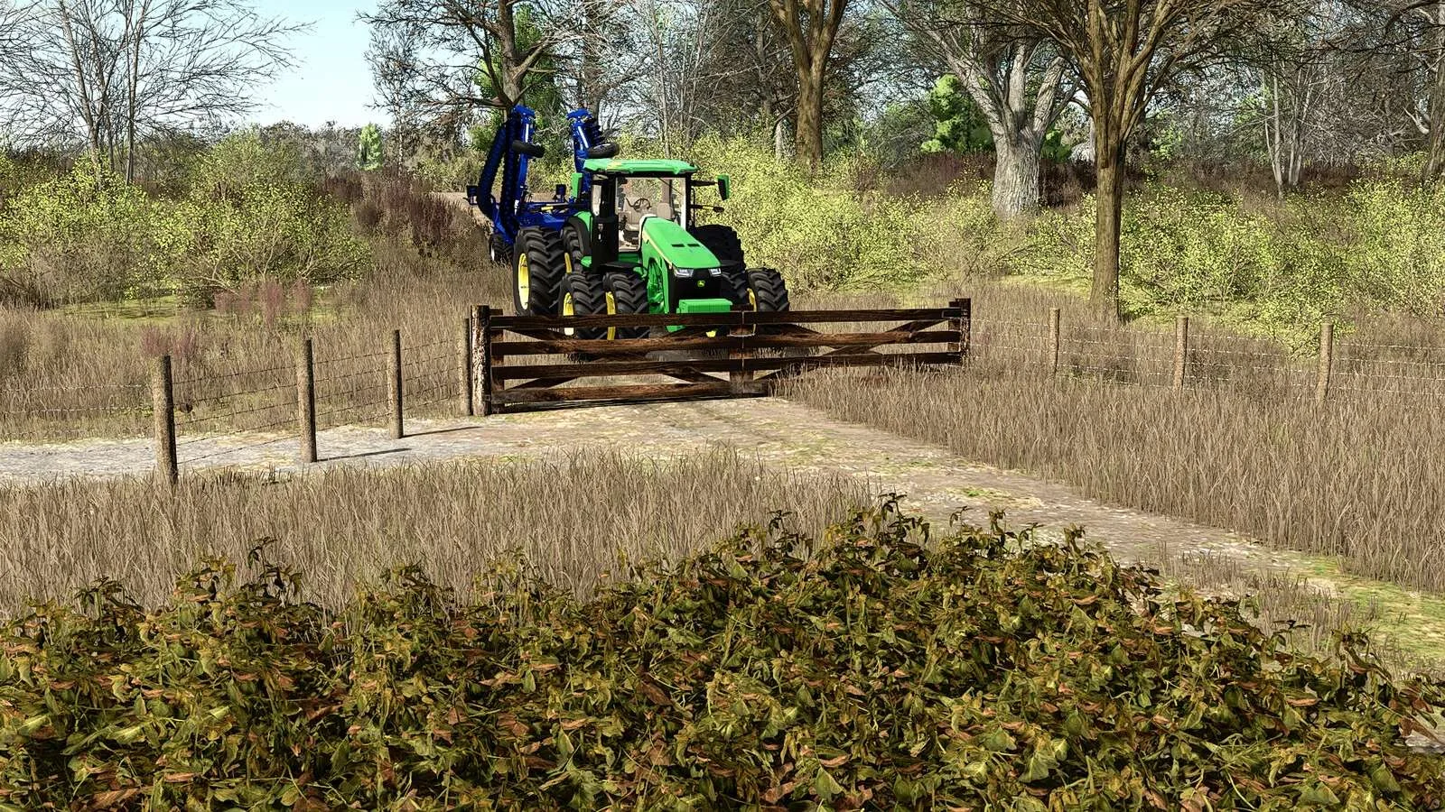 FS25 Barbed Wire Fence And Wooden Gate v1.0 Other Mod FS25 Mod Free Download