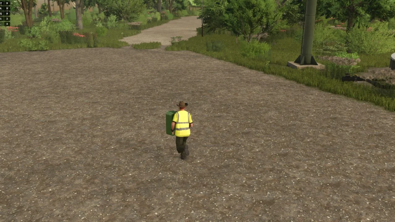 FS25 Block any object you pick up with your hand V1.0 Other Mod