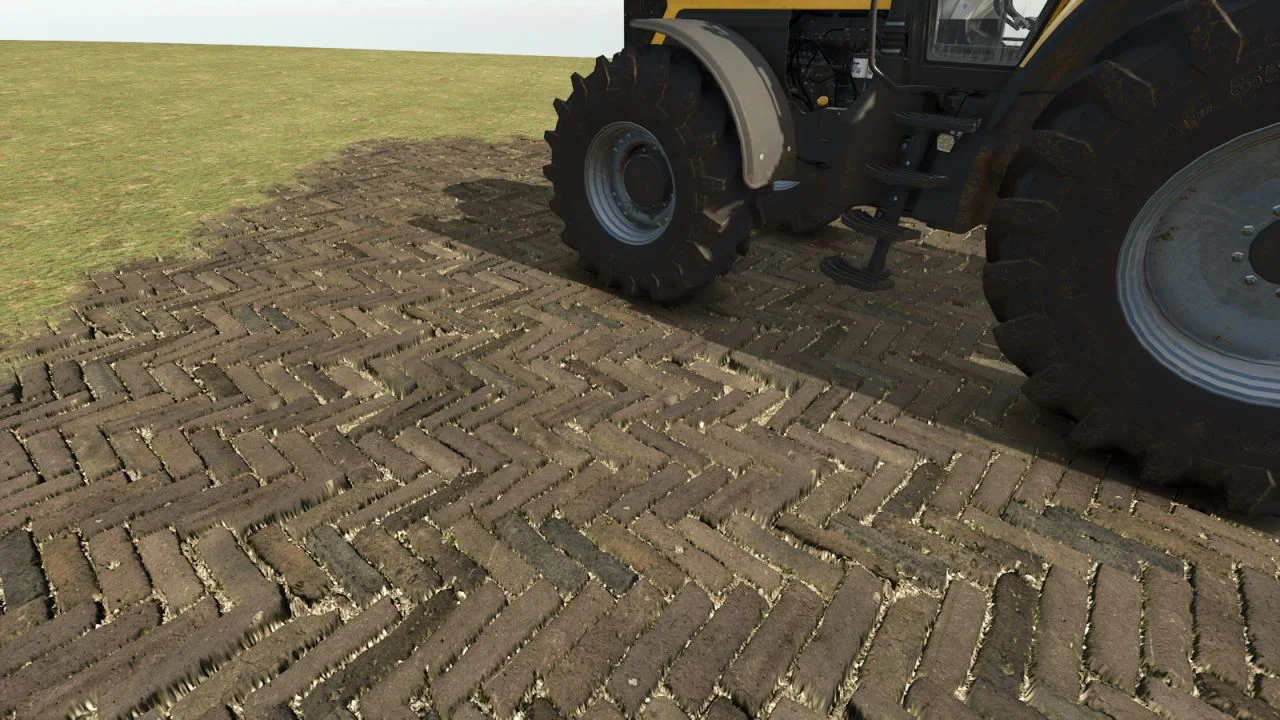 FS25 Brick paving texture (Prefab) V1.0 Other Mod FS25 Mod Free Download