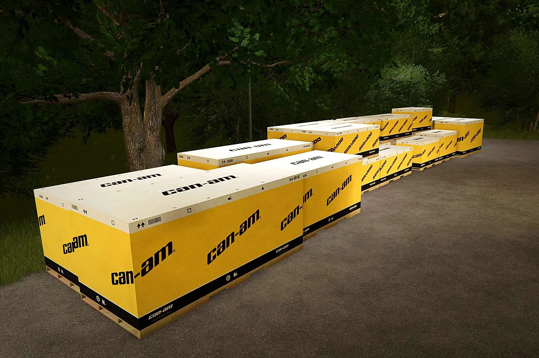 FS25 BRP Shipping Crate Pack v1.0 Other Mod