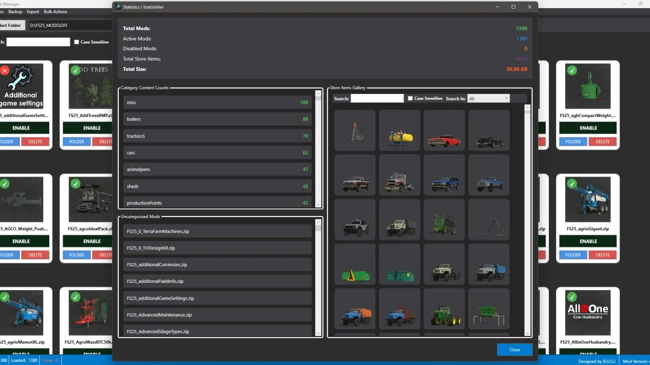 FS25 BUG ModManager V2.0 Other Mod