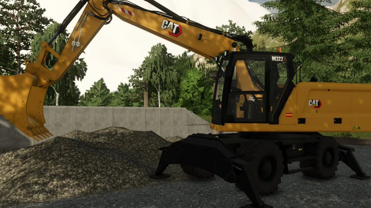 FS25 CAT M322 V1.2 Other Mod FS25 Mod Free Download